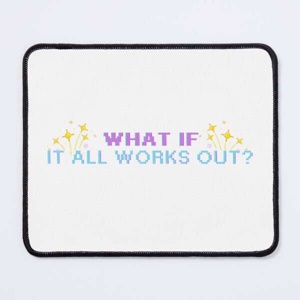 Item preview, What if it all works out? Pixel graphic statement designed and sold by print-et-al.