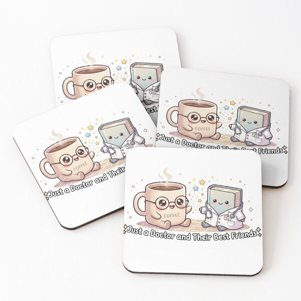 Item preview, Cute Cute Chibi Coffee and Book Doctor Friends designed and sold by sanorastyle.