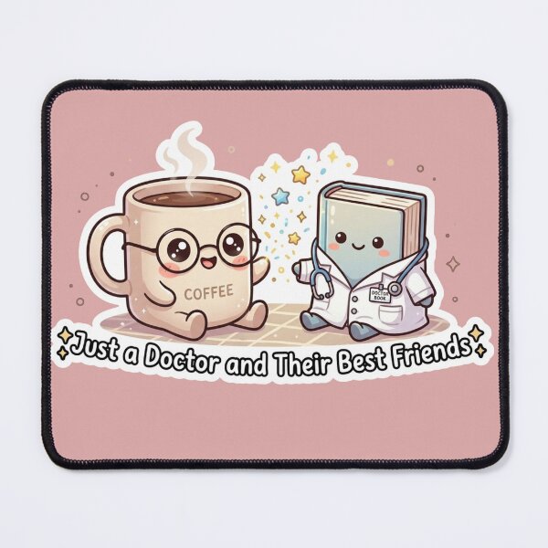 Item preview, Cute Cute Chibi Coffee and Book Doctor Friends designed and sold by sanorastyle.