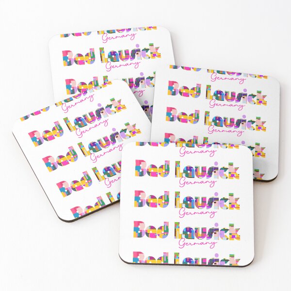 Item preview, Bad Lausick, Germany, Vibrant Abstract City Typography Art designed and sold by Wanderful-roads.