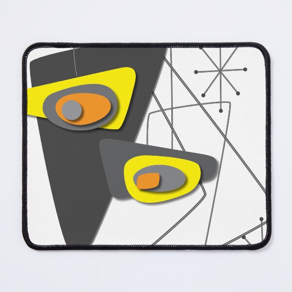 Item preview, Mid-Century Modern Abstract Face Retro Geometric Art designed and sold by TatinkaArtskill.