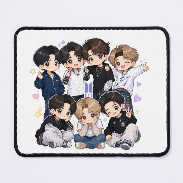 Item preview, BTS Chibi Fan Art | Cute Bangtan Chibi Characters | K-Pop ARMY Artwork designed and sold by Sandra2913.