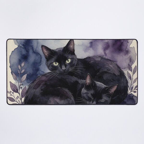 Item preview, Certified Cat Mom Black Cats Watercolor Art designed and sold by Pioneer Spirit Market.