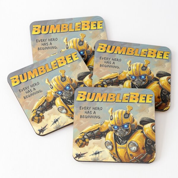 Item preview, Bumblebee Retro Sci-Fi Action Movie Art Poster designed and sold by Art's Diner.