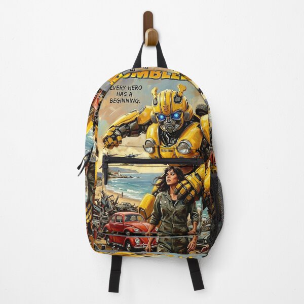 Item preview, Bumblebee Retro Sci-Fi Action Movie Art Poster designed and sold by Art's Diner.