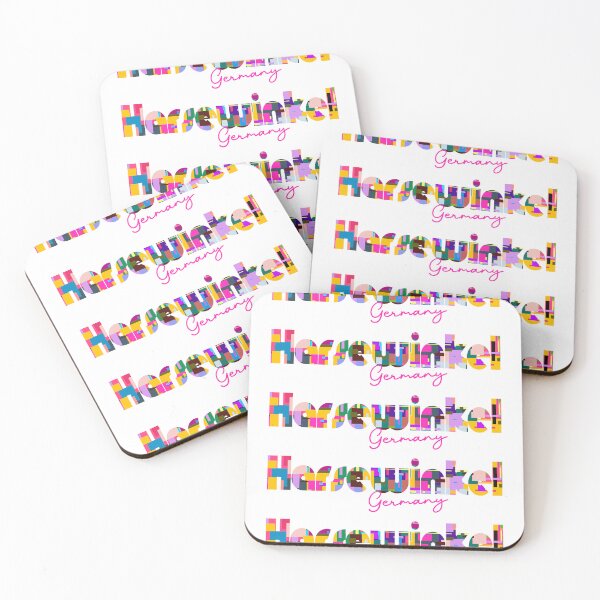 Item preview, Harsewinkel, Germany, Vibrant Abstract City Typography Art designed and sold by Wanderful-roads.