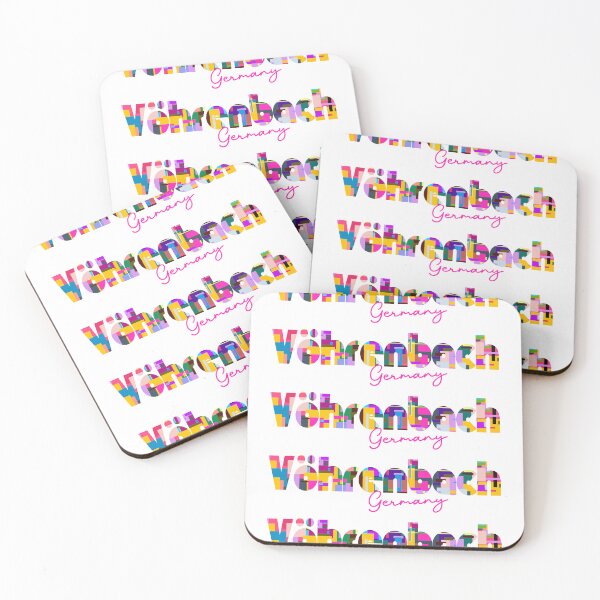 Item preview, Vöhrenbach, Germany, Vibrant Abstract City Typography Art designed and sold by Wanderful-roads.