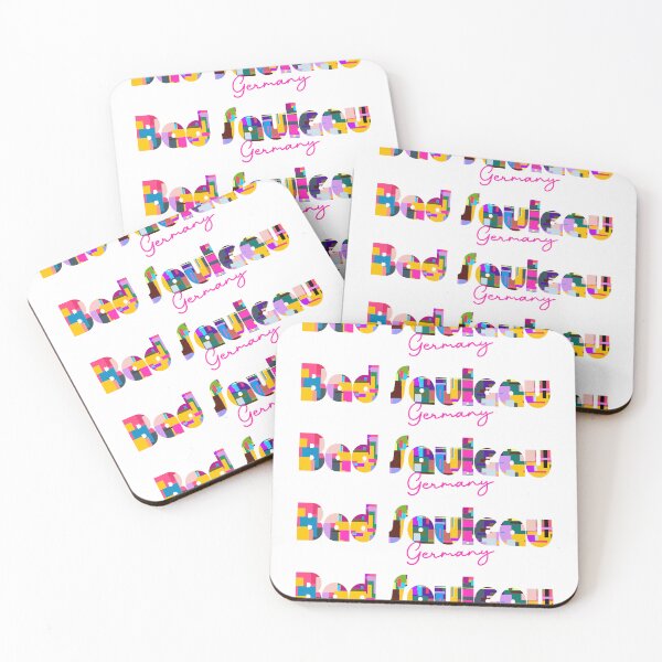 Item preview, Bad Saulgau, Germany, Vibrant Abstract City Typography Art designed and sold by Wanderful-roads.