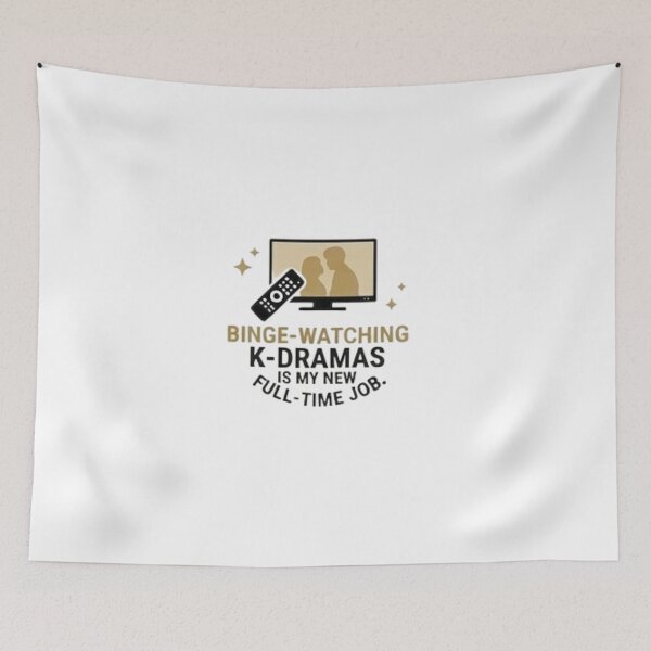 Item preview, Retired K-Drama Fan – Binge-Watching K-Dramas Is My New Full-Time Job Funny Korean Culture Shirt designed and sold by SunAndJune.