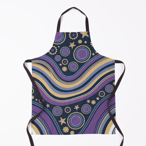 Item preview, Aboriginal Dot Painting Bedding Set Ocean Spirits Blue Purple Urban designed and sold by AboriginalartVI.