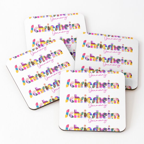 Item preview, Schriesheim, Germany, Vibrant Abstract City Typography Art designed and sold by Wanderful-roads.