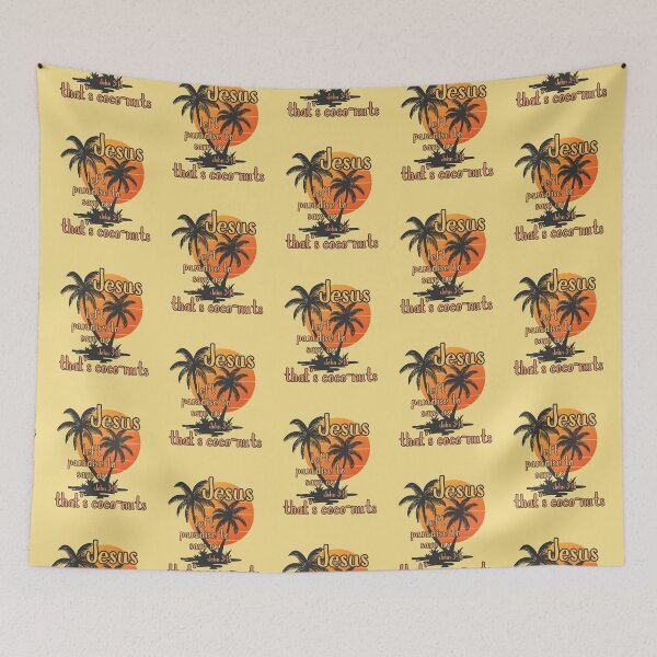 Item preview, That's Coconuts Jesus Saves John 3:16 Love Co Co Nuts Tropical Beach Summer  designed and sold by Forevermore.
