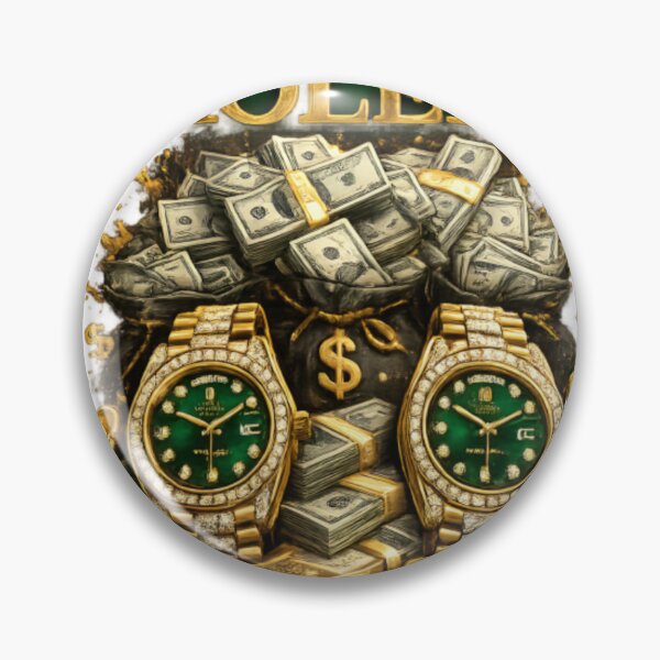 Item preview, Luxury Golden Watch & Wealth Crown – Premium Rich Lifestyle Design designed and sold by CatLovers Studio.