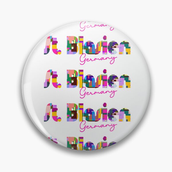 Item preview, St. Blasien, Germany, Vibrant Abstract City Typography Art designed and sold by Wanderful-roads.