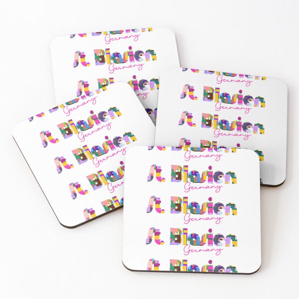 Item preview, St. Blasien, Germany, Vibrant Abstract City Typography Art designed and sold by Wanderful-roads.