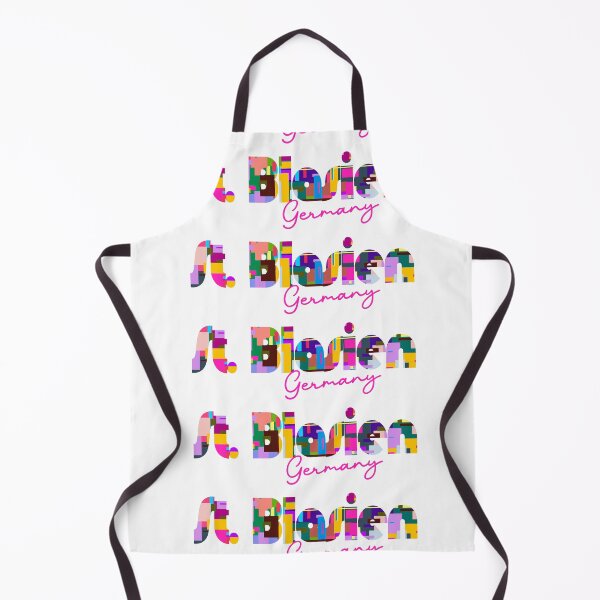 Item preview, St. Blasien, Germany, Vibrant Abstract City Typography Art designed and sold by Wanderful-roads.