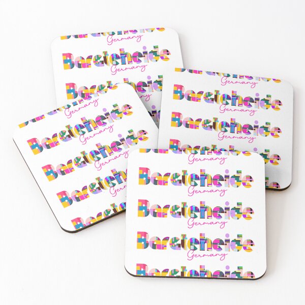 Item preview, Bargteheide, Germany, Vibrant Abstract City Typography Art designed and sold by Wanderful-roads.