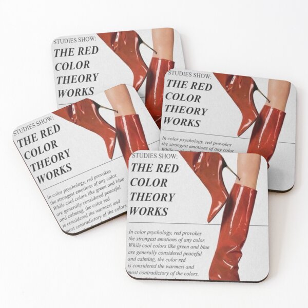 Item preview, red colour theory designed and sold by POSTERSfromM.