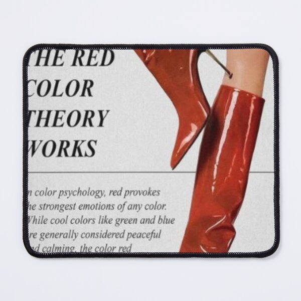 Item preview, red colour theory designed and sold by POSTERSfromM.