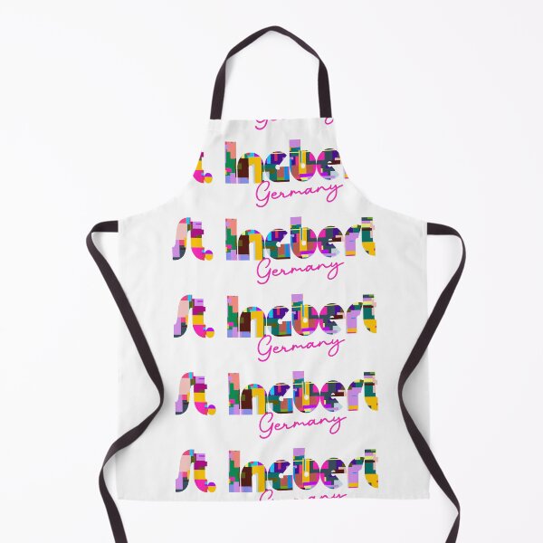 Item preview, St. Ingbert, Germany, Vibrant Abstract City Typography Art designed and sold by Wanderful-roads.