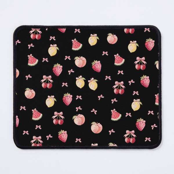 Item preview, Coquette Fruit Pattern – Cute Summer Fruit Pattern with Pink Bows designed and sold by InkRevolt.