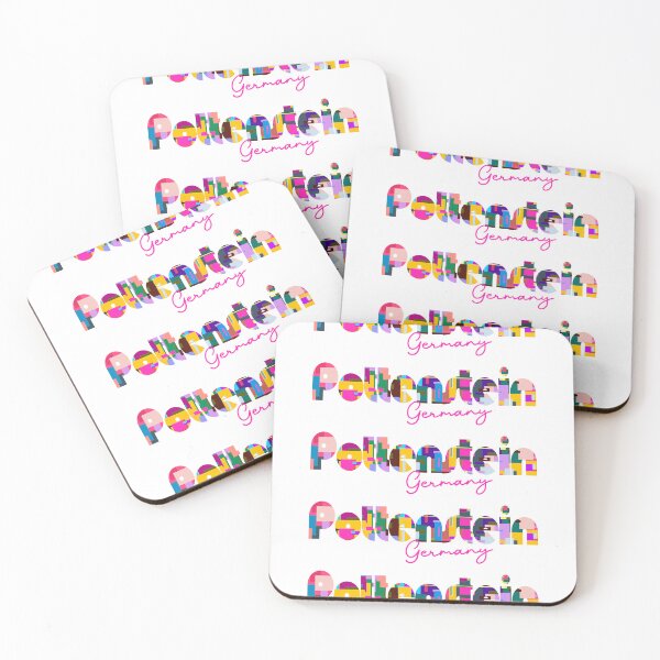 Item preview, Pottenstein, Germany, Vibrant Abstract City Typography Art designed and sold by Wanderful-roads.