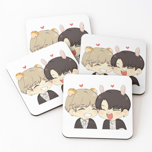 Item preview, Taekook Chibi Fan Art | BTS V & Jungkook Cute K-Pop Illustration | ARMY Artwork designed and sold by Sandra2913.
