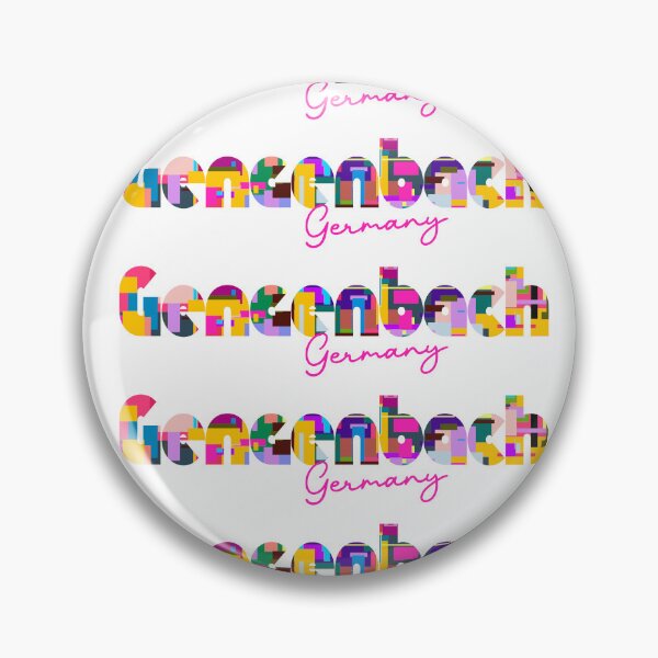 Item preview, Gengenbach, Germany, Vibrant Abstract City Typography Art designed and sold by Wanderful-roads.