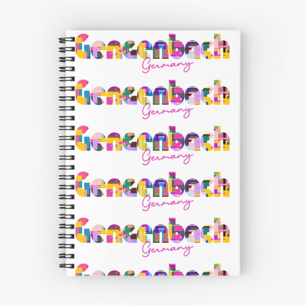 Item preview, Gengenbach, Germany, Vibrant Abstract City Typography Art designed and sold by Wanderful-roads.