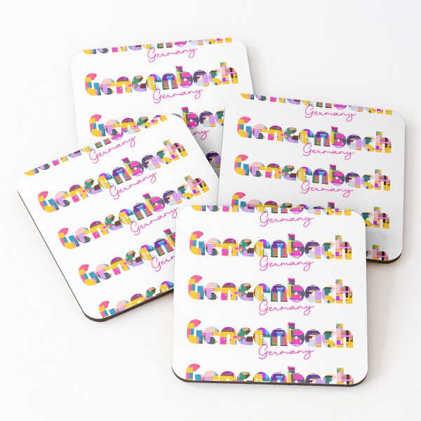 Item preview, Gengenbach, Germany, Vibrant Abstract City Typography Art designed and sold by Wanderful-roads.