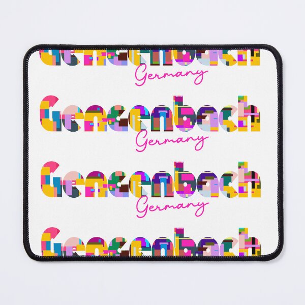 Item preview, Gengenbach, Germany, Vibrant Abstract City Typography Art designed and sold by Wanderful-roads.