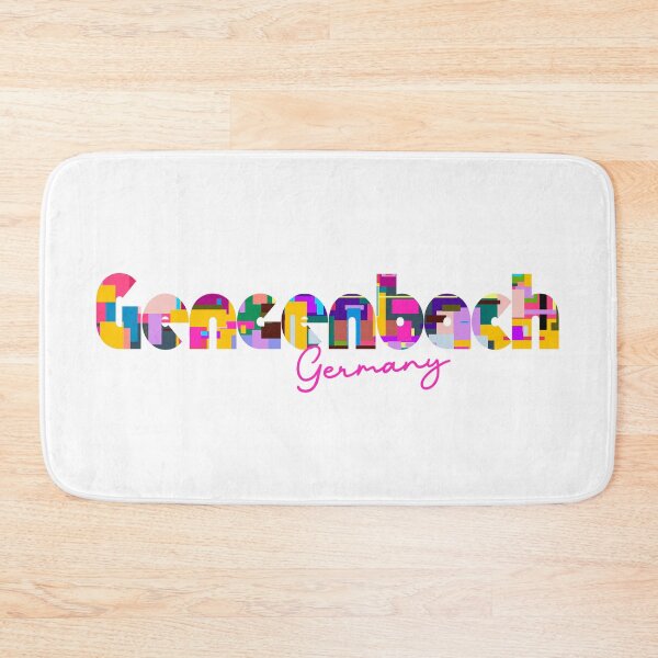 Item preview, Gengenbach, Germany, Vibrant Abstract City Typography Art designed and sold by Wanderful-roads.