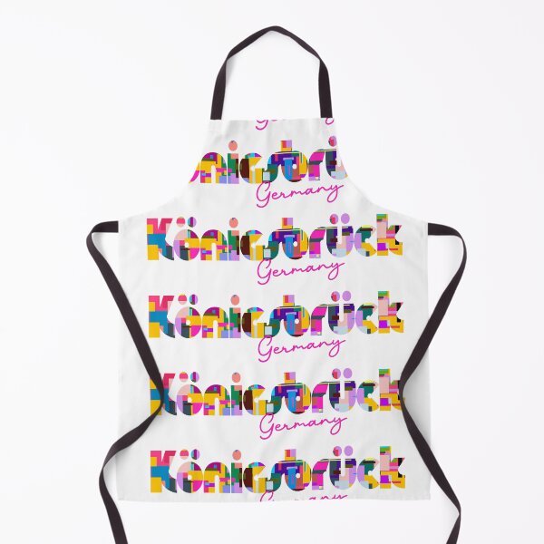 Item preview, Königsbrück, Germany, Vibrant Abstract City Typography Art designed and sold by Wanderful-roads.