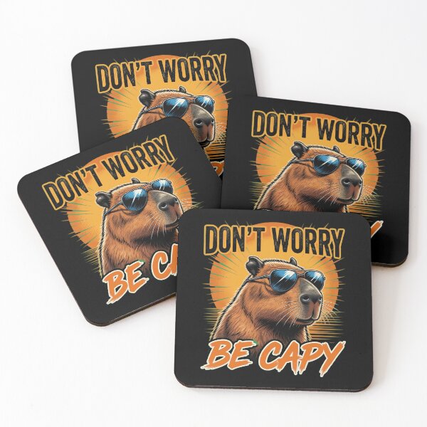 Item preview, Don't Worry Be Capy Capybara Sunglasses Design designed and sold by TshirtsOnline-.