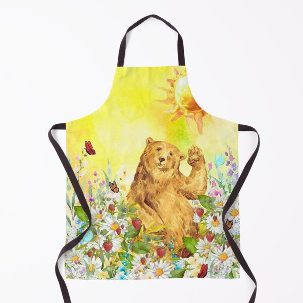 Item preview, Sunshine and Strawberries-Bear Nursery Art, Woodland Animal Wall Decor designed and sold by SacredPathHealingArt.