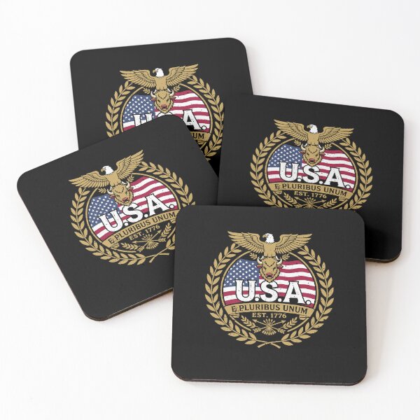 Item preview, Vintage USA E Pluribus Unum Patriotic Bison Graphic designed and sold by crouchingpixel.
