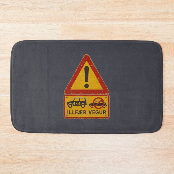 Item preview, Illfær Vegur | Iceland F-Road Warning Sign designed and sold by Geokafi.