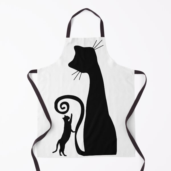 Item preview, Minimalist Black Cat and Kitten Silhouette designed and sold by katiecorners.