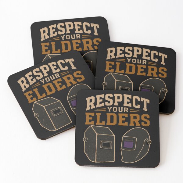 Item preview, Respect Your Elders – Vintage vs Modern Welding Helmet Design for Welders designed and sold by RusticMeadow.