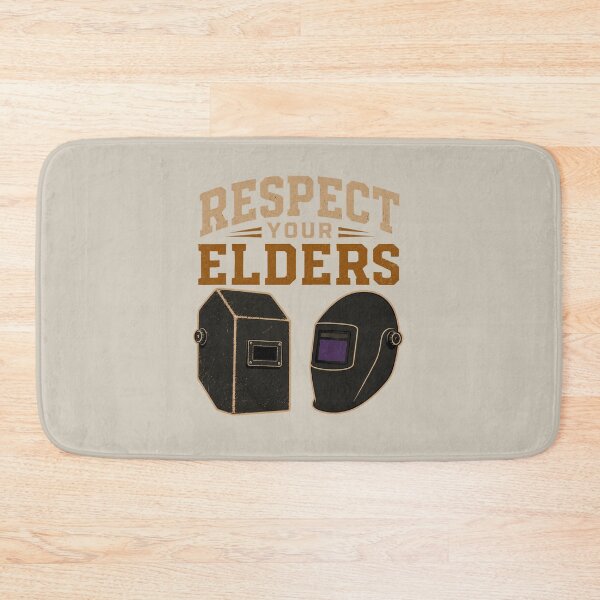 Item preview, Respect Your Elders – Vintage vs Modern Welding Helmet Design for Welders designed and sold by RusticMeadow.