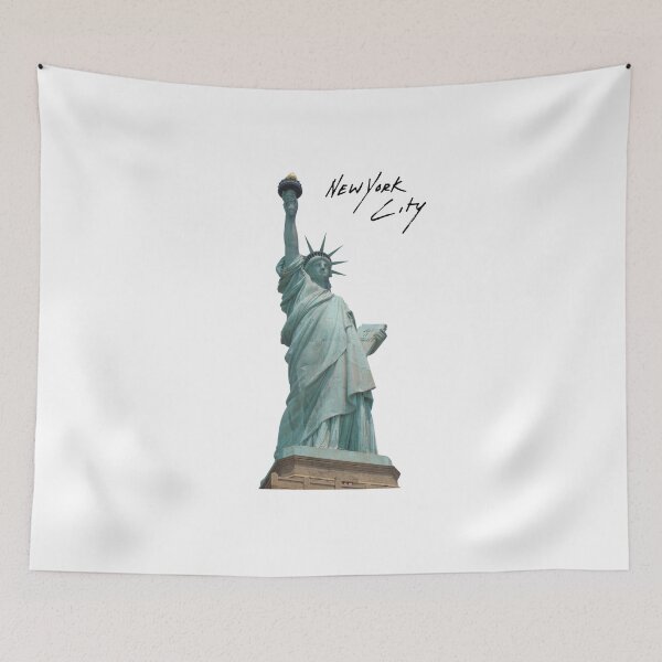 Item preview, New York City Statue of Liberty Minimalist Travel Poster | NYC Landmark Wall Art designed and sold by ElartedeNoel.