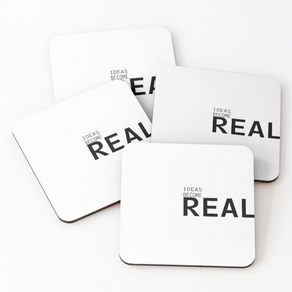 Item preview, Ideas Become Real – Minimal Inspirational Typography T-Shirt designed and sold by TheAmorse01.