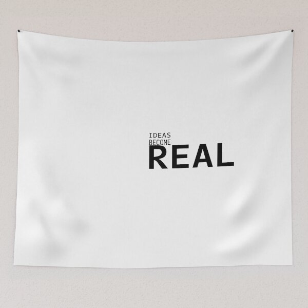 Item preview, Ideas Become Real – Minimal Inspirational Typography T-Shirt designed and sold by TheAmorse01.