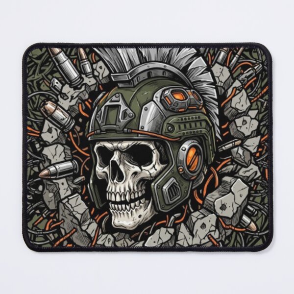 Item preview, Post-Apocalyptic Tactical Gladiator Skull designed and sold by krish-prints.