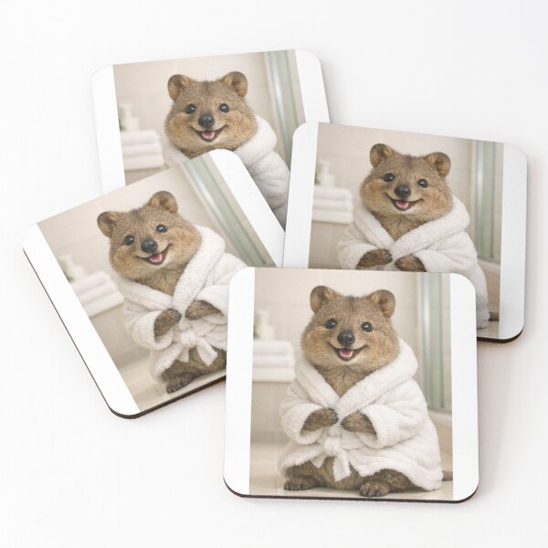 Item preview, Albornoz acogedor Quokka designed and sold by Sillytoe.