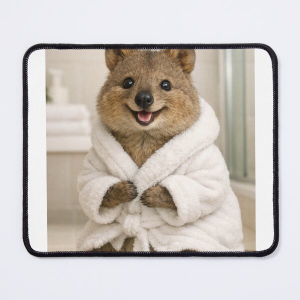 Item preview, Cozy Bathrobe Quokka designed and sold by Sillytoe.