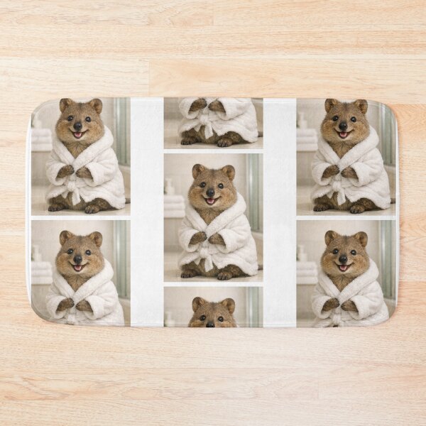 Item preview, Cozy Bathrobe Quokka designed and sold by Sillytoe.