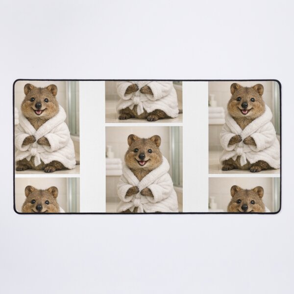 Item preview, Cozy Bathrobe Quokka designed and sold by Sillytoe.