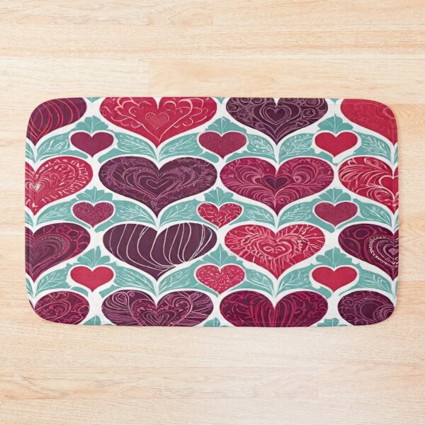 Item preview, Romantic background pattern of many parallel hearts. designed and sold by Giulivo Store Graphic.