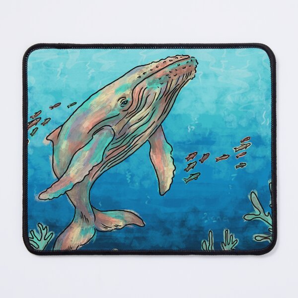 Item preview, Blue Whale, Vibrant watercolour, Animal Collection designed and sold by DoodlingMissy.
